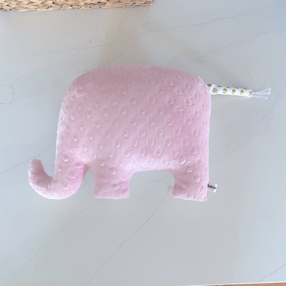 Baby Girl Nursery Elephant Pillow - Picture 2 of 2